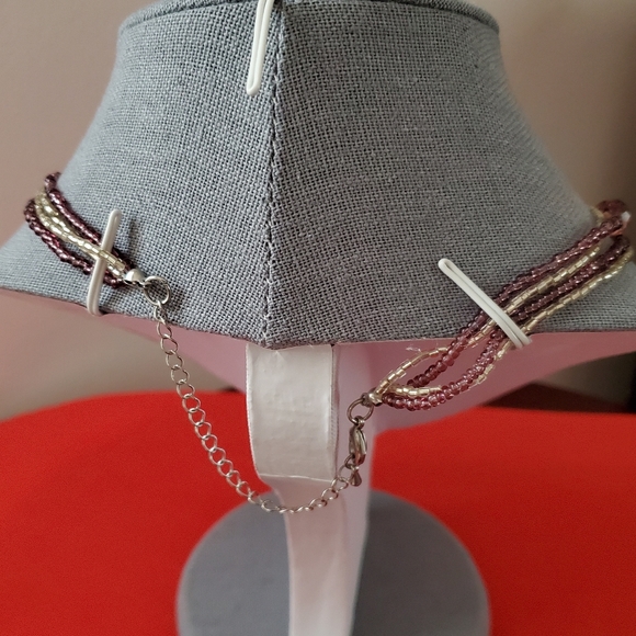 Murano Glass Pendant with Beaded Necklace .Italy NWOT - Picture 3 of 5